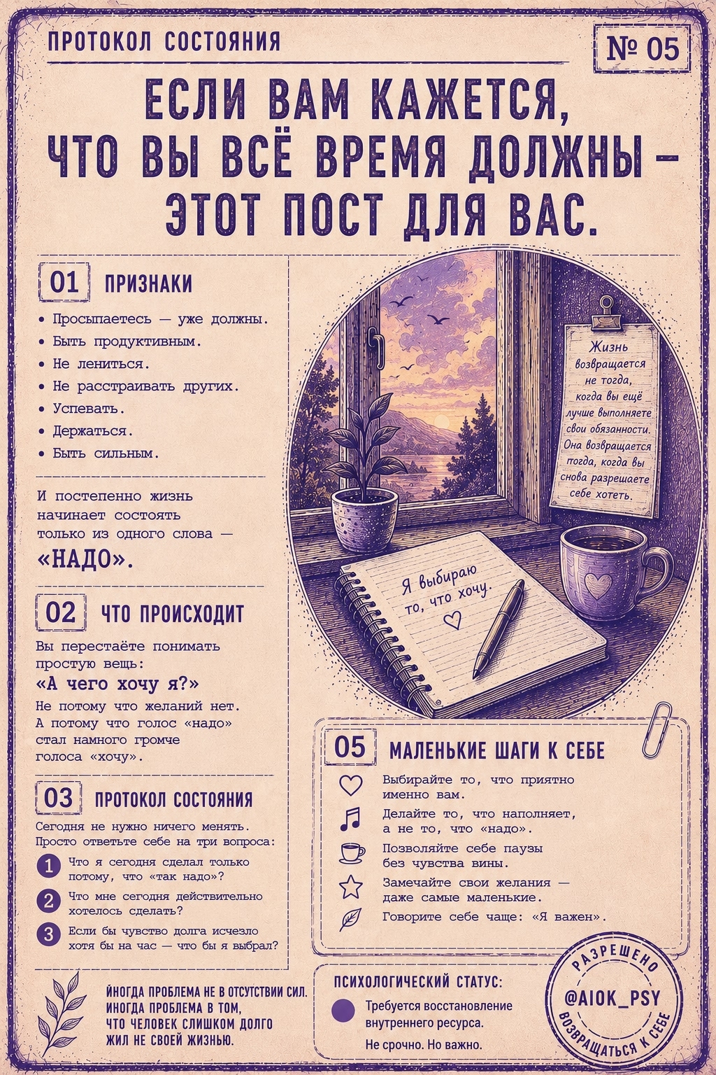Если вам кажется, что вы всё время должны — этот пост для...