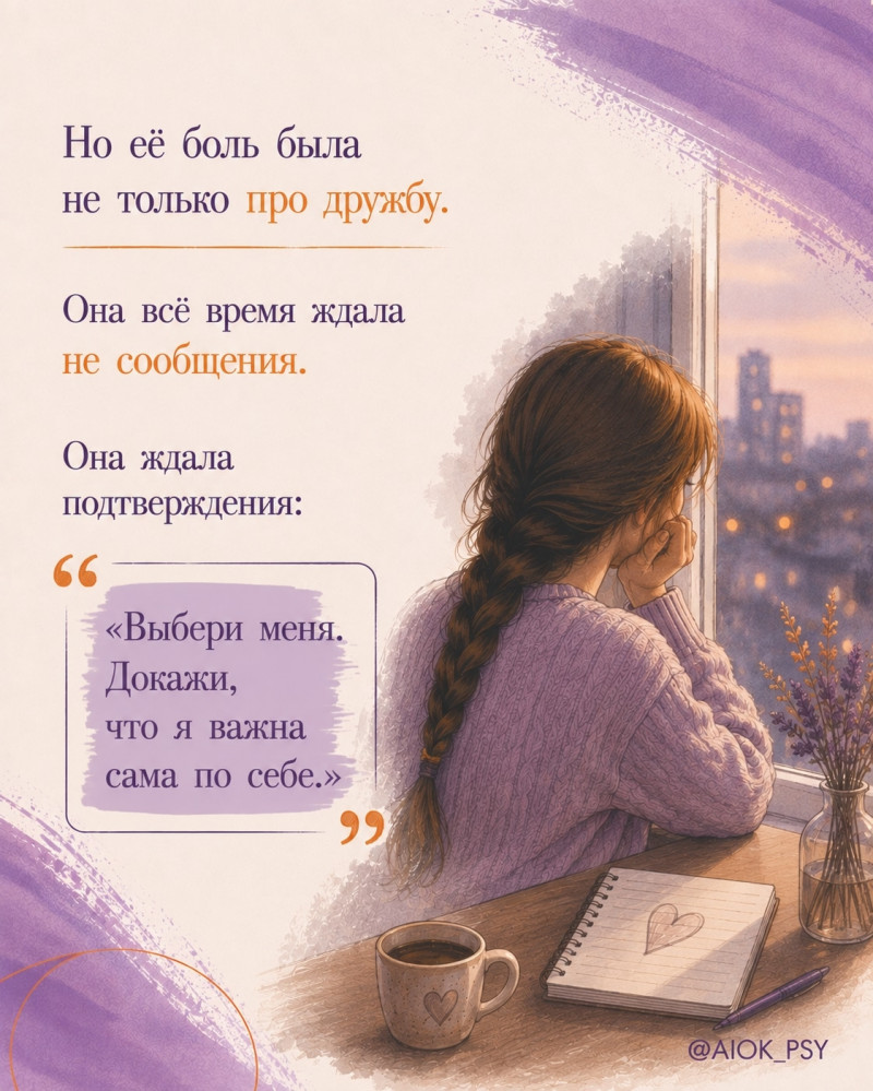Иногда мы перестаём писать первыми не потому, что хотим...