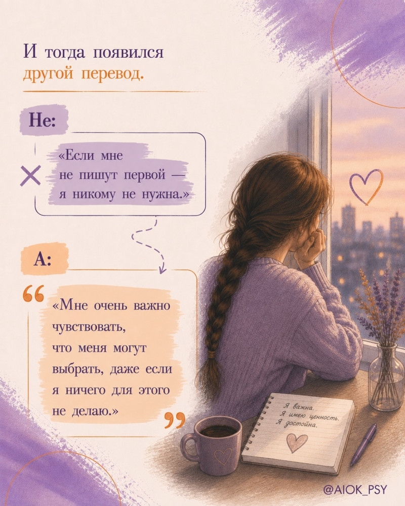 Иногда мы перестаём писать первыми не потому, что хотим...