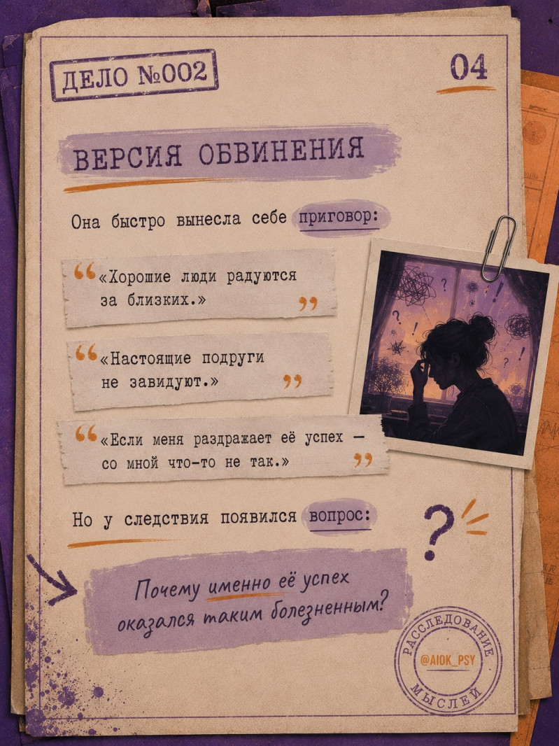 Иногда чужой успех задевает не потому, что мы не умеем...