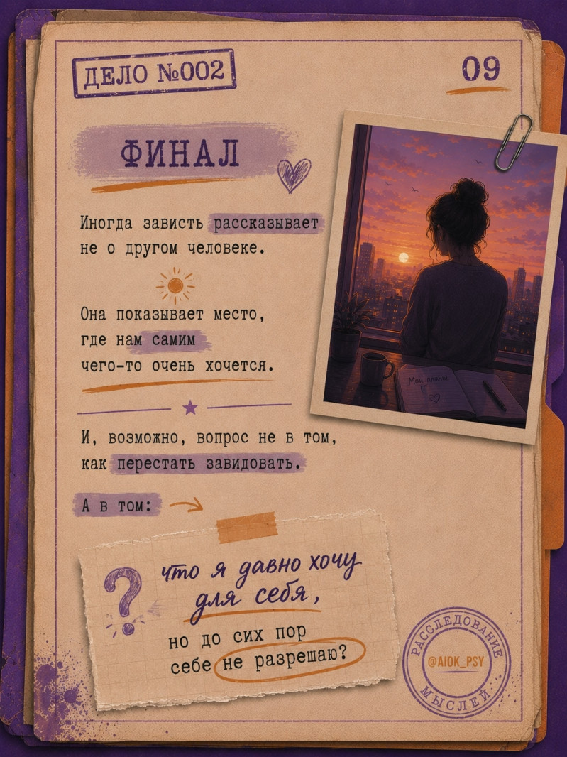 Иногда чужой успех задевает не потому, что мы не умеем...